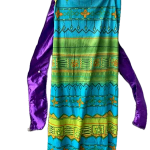 Box 103, Qty 18, Cast K | Hawaiian Flower Pattern Tropical Halter Dresses: Green, Blue