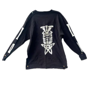 Box 071, Qty 19, Cast K | Skeleton Bone Black T-Shirts: Black